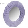 Velvet Violet Round Mirror