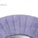 Velvet Violet Round Mirror