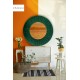 Roulette Multicolour Round Mirror