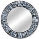 Roulette Grey Round Mirror