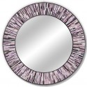 Roulette Pink Round Mirror