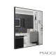 Poppy Silver Square Mirror