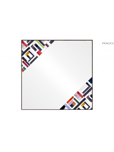 Abstract Square Double Multicolor