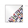 Abstract Square Half Multicolor